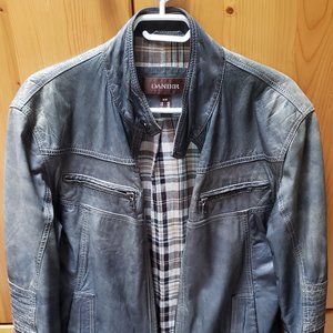 Used Danier Biker Moto Jacket - Blue